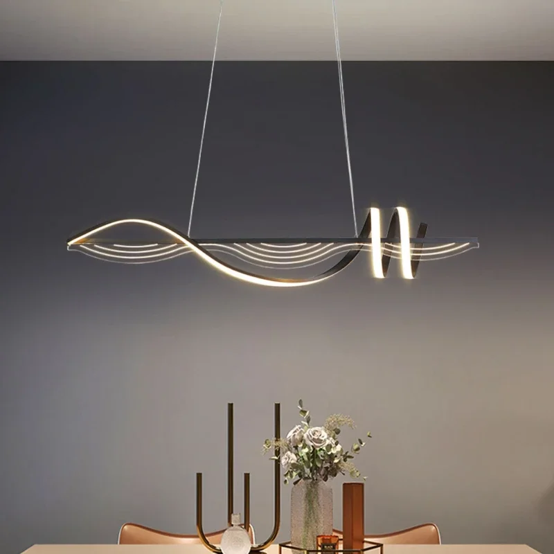 lustre linéaire moderne pour décoration intérieure et ambiance lumineuse - Image 3