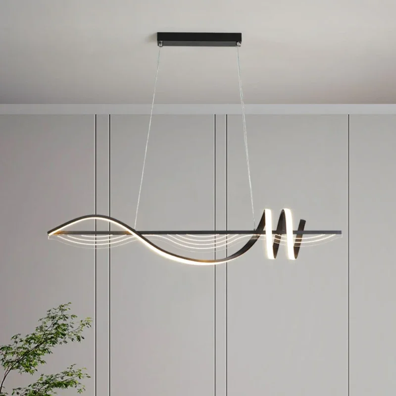 lustre linéaire moderne pour décoration intérieure et ambiance lumineuse - Image 4