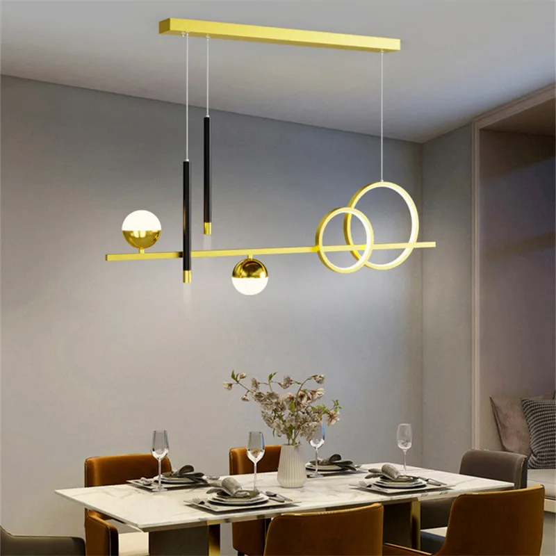lustre linéaire nordique éclairage esthétique pour décoration intérieure - Image 3