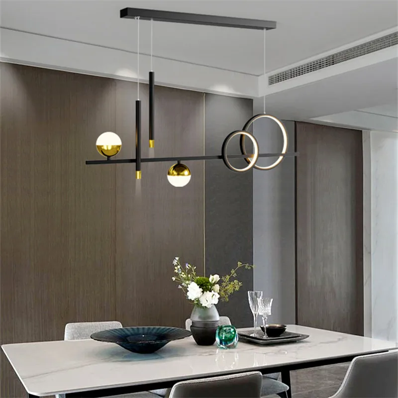 lustre linéaire nordique éclairage esthétique pour décoration intérieure - Image 4