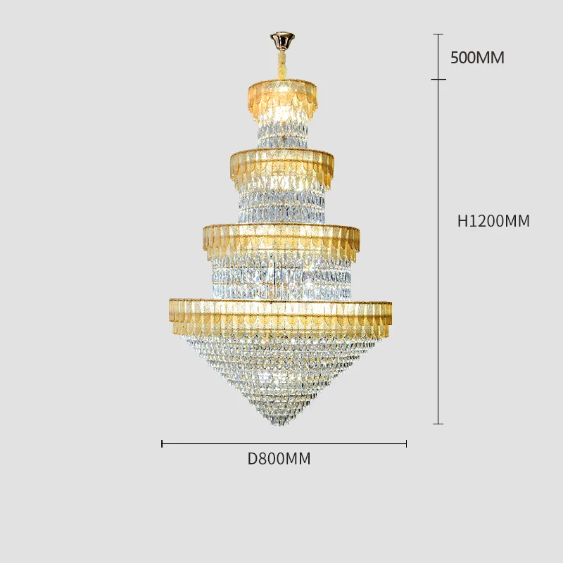 lustre luxe cristal design contemporain pour salon et hôtel - Image 10