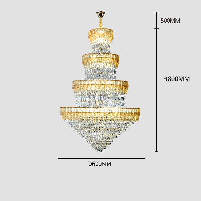 lustre luxe cristal design contemporain pour salon et hôtel - Image 11