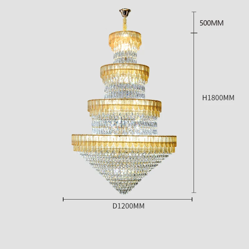 lustre luxe cristal design contemporain pour salon et hôtel - Image 14