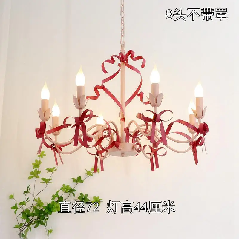 lustre mignon pour enfants éclairage suspendu avec nœud décoratif - Image 13
