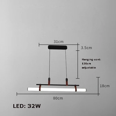 lustre minimaliste à led tendance pour éclairage moderne - Image 10