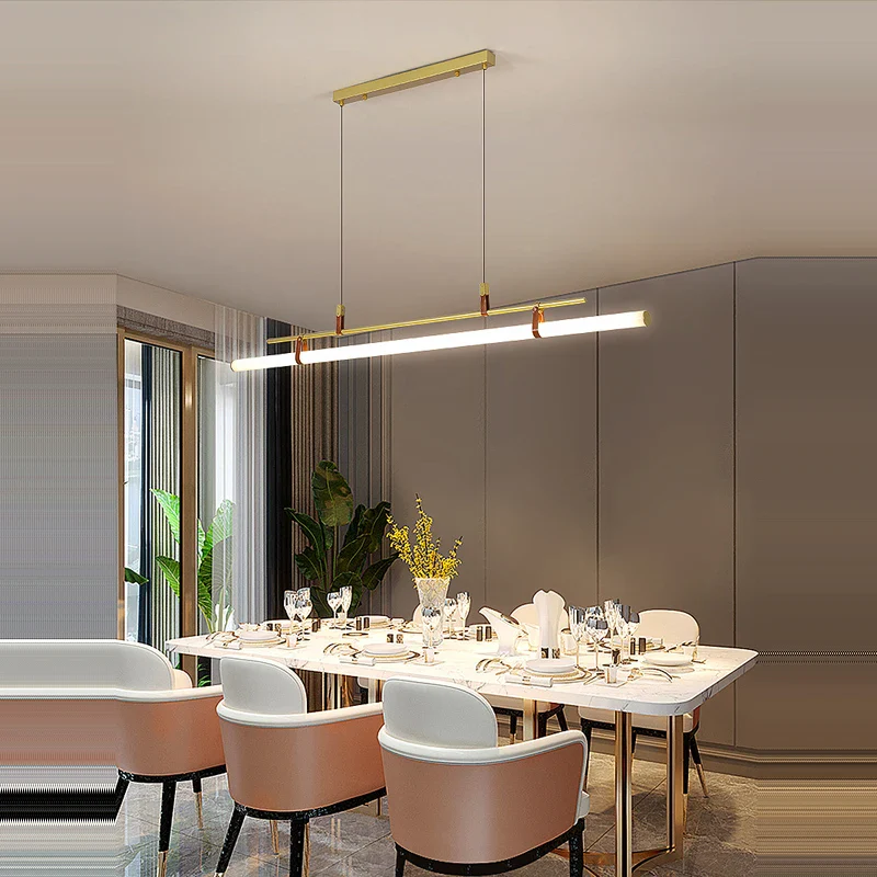 lustre minimaliste à led tendance pour éclairage moderne - Image 2