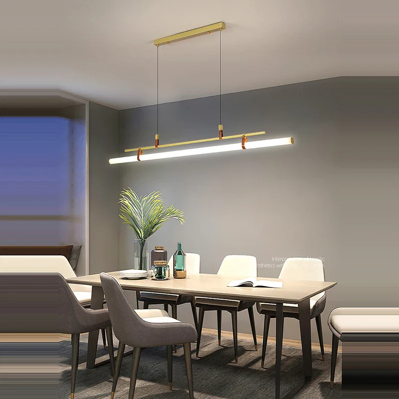 lustre minimaliste à led tendance pour éclairage moderne - Image 4