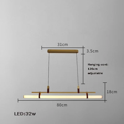 lustre minimaliste à led tendance pour éclairage moderne - Image 7