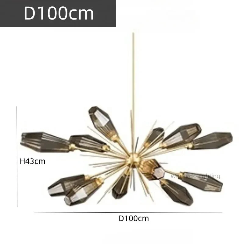 lustre minimaliste américain en verre post-moderne créatif - Image 8