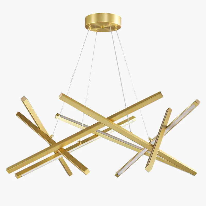 lustre minimaliste design lumière géométrique créatif et luxueux - Image 6
