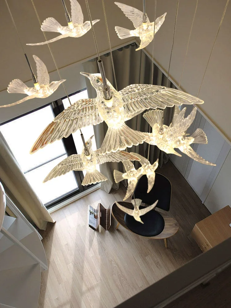 lustre minimaliste en acrylique pour éclairage intérieur moderne - Image 4