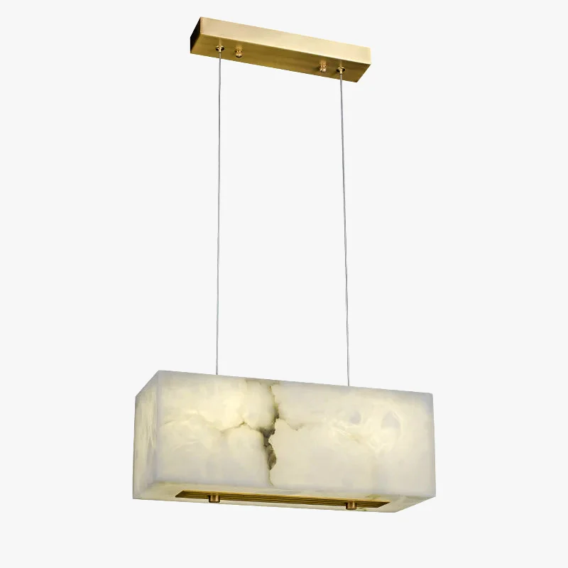lustre minimaliste en marbre et cuivre pour espaces modernes - Image 6