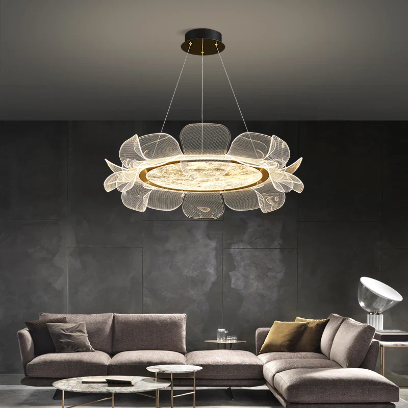 lustre moderne à fleurs pour décoration intérieure élégante - Image 2