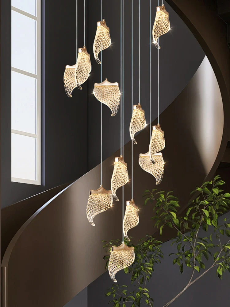 lustre moderne à led éclairage suspendu design pour espace contemporain - Image 2