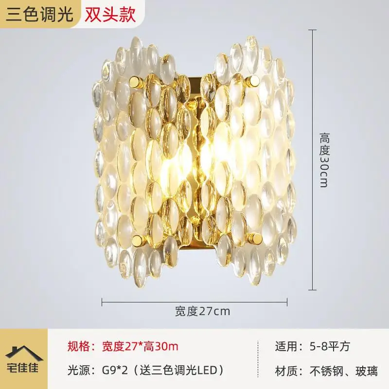 lustre moderne à led en cristal pour décoration nordique - Image 9