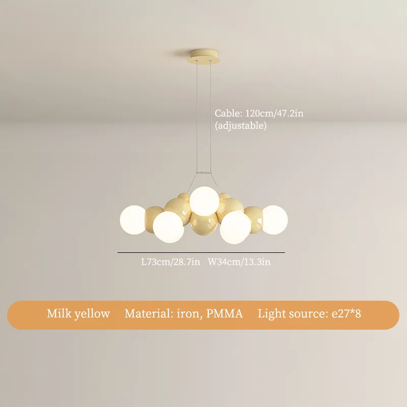 lustre moderne à led en fer pour décoration intérieure - Image 10