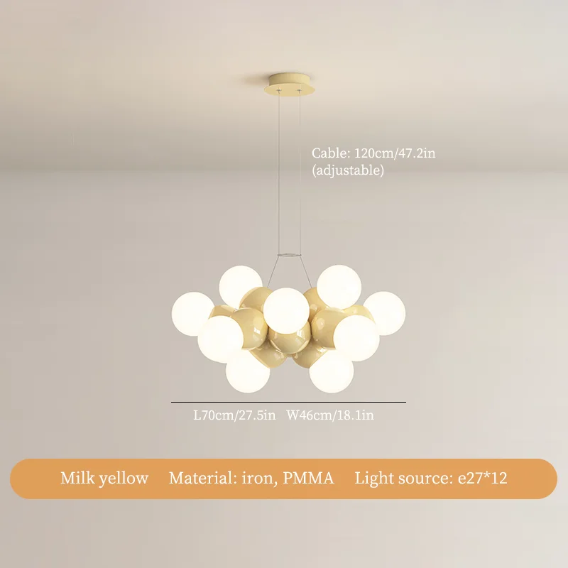 lustre moderne à led en fer pour décoration intérieure - Image 11