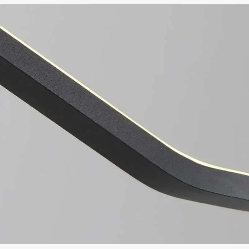 lustre moderne à LED en forme de vague design élégant pour la maison - Image 6