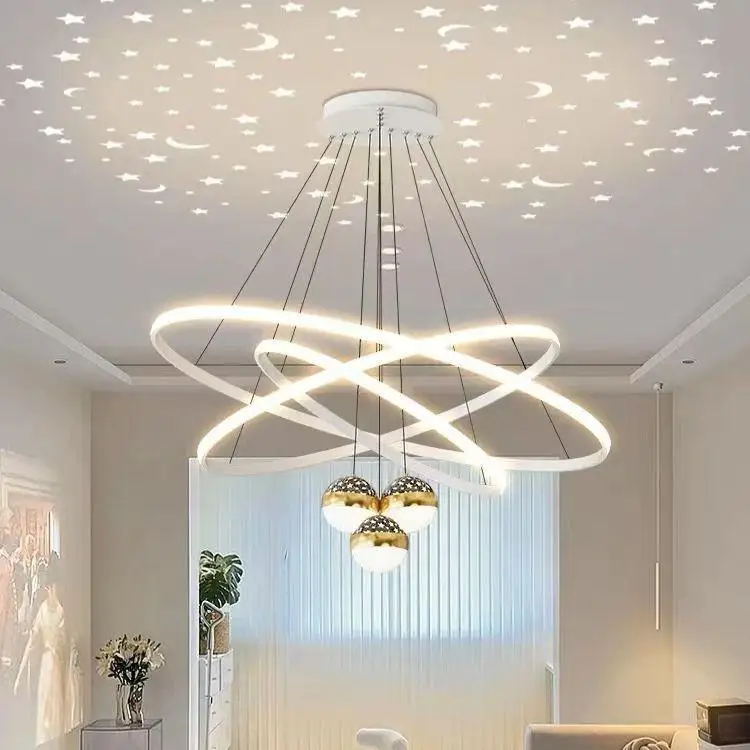 lustre moderne à led en silice pour restaurant et bureau - Image 7