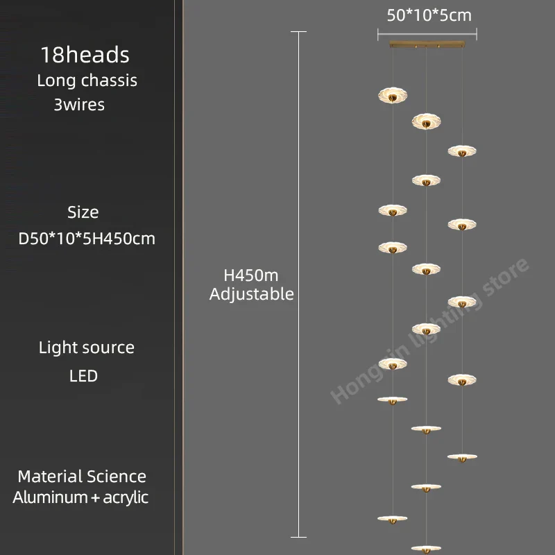 lustre moderne à led pour éclairage intérieur élégant - Image 20