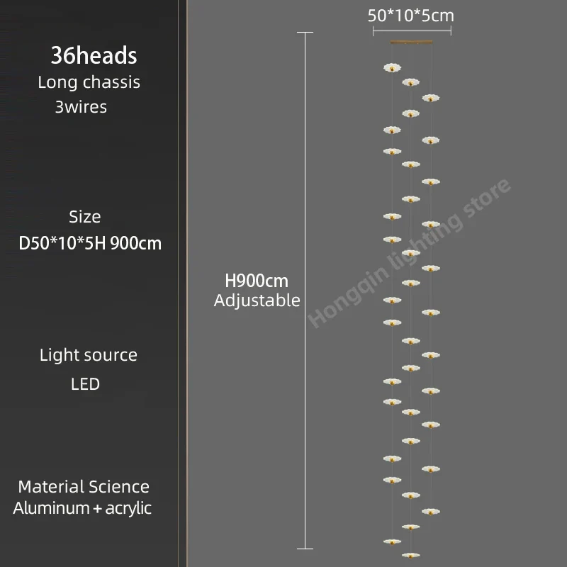 lustre moderne à led pour espaces intérieurs élégants et contemporains - Image 26