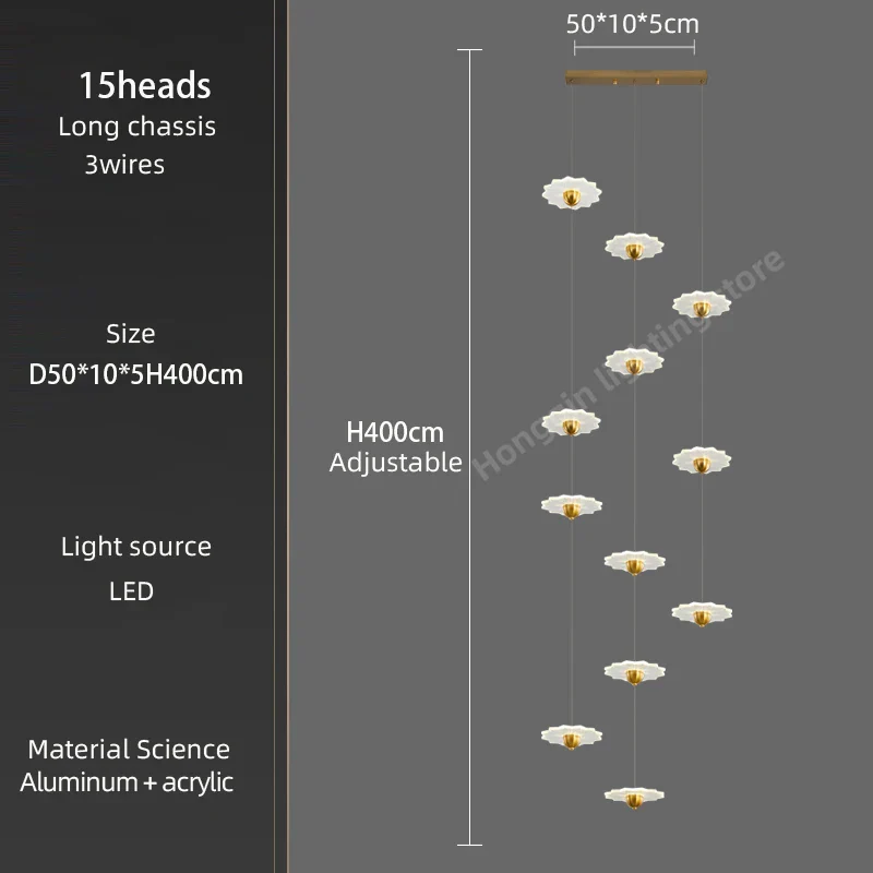 lustre moderne à led pour espaces intérieurs élégants et contemporains - Image 7