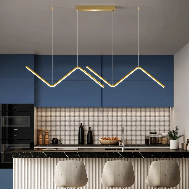 lustre moderne à led style nordique pour intérieur design - Image 2