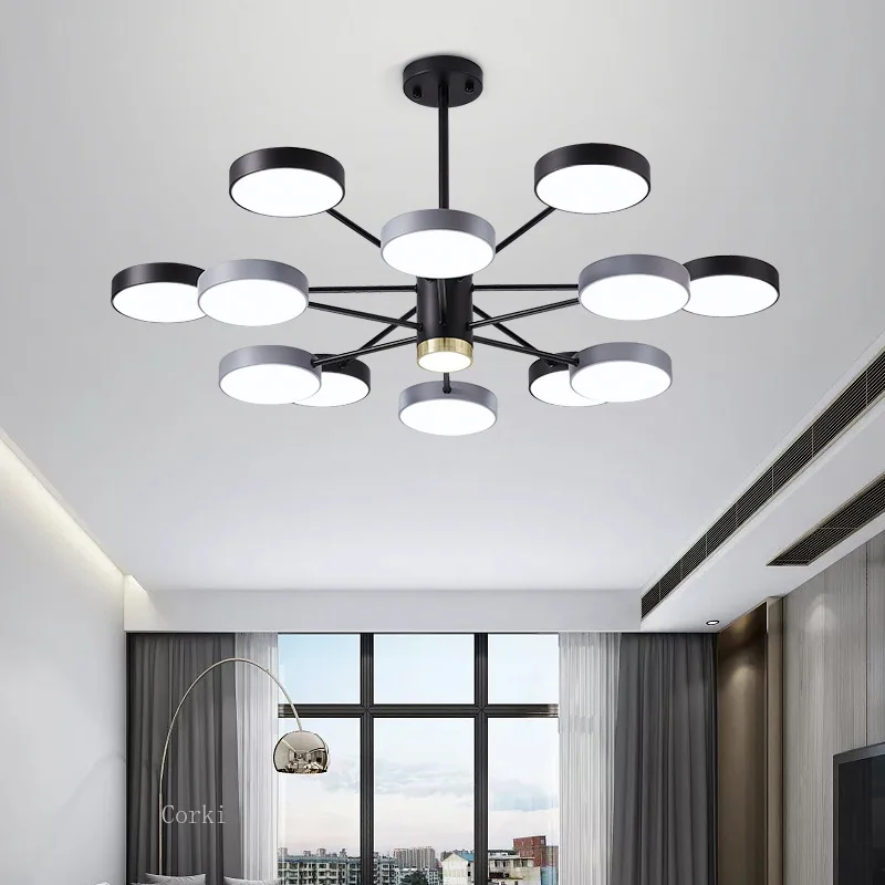 lustre moderne à leds pour intérieur décoratif maison - Image 2