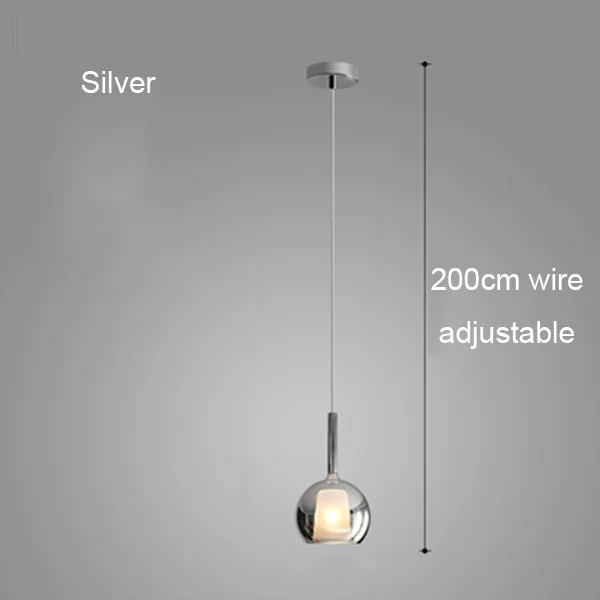 lustre moderne abat-jour en verre pour décoration intérieure - Image 9