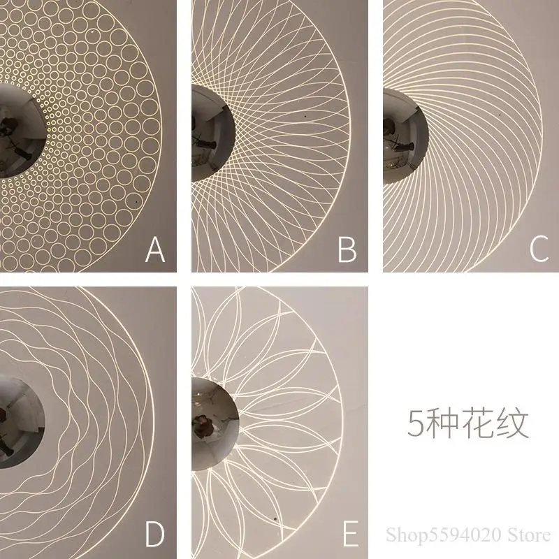 lustre moderne circulaire en acrylique à led décoration intérieure - Image 5