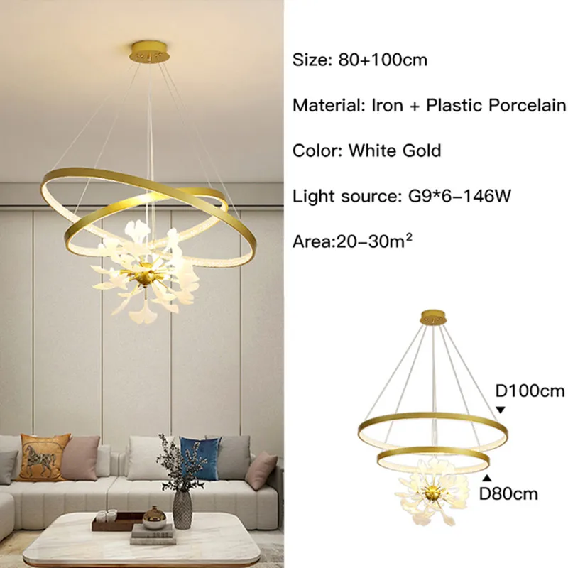 lustre moderne design nordique pour intérieur suspendu au plafond - Image 16