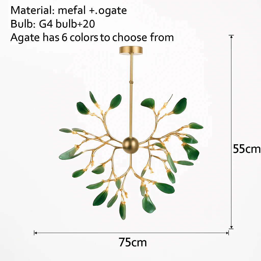 lustre moderne en agate naturelle pour décoration intérieure - Image 7