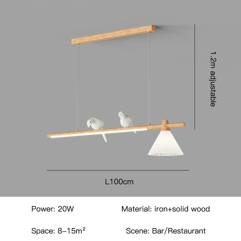 lustre moderne en bois suspension créative pour décoration intérieure - Image 7