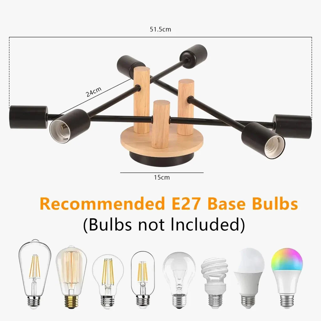 lustre moderne en bois pour décoration intérieure suspendue - Image 8