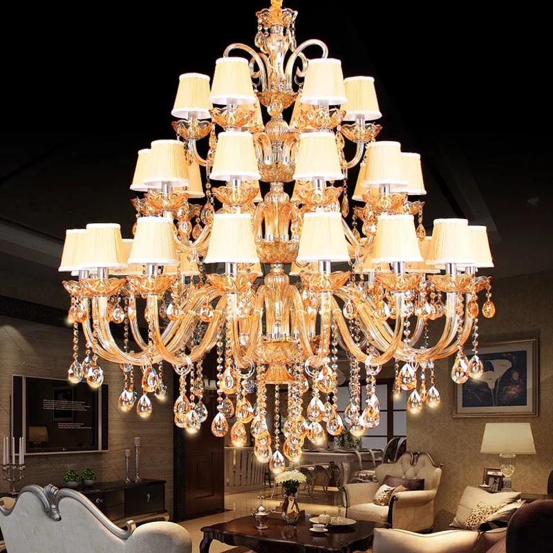 lustre moderne en chrome en cristal pour éclairage de luxe - Image 5
