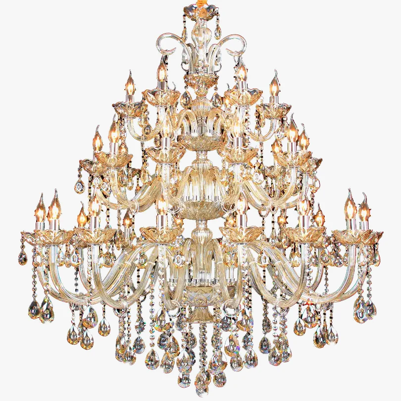 lustre moderne en chrome en cristal pour éclairage de luxe - Image 6