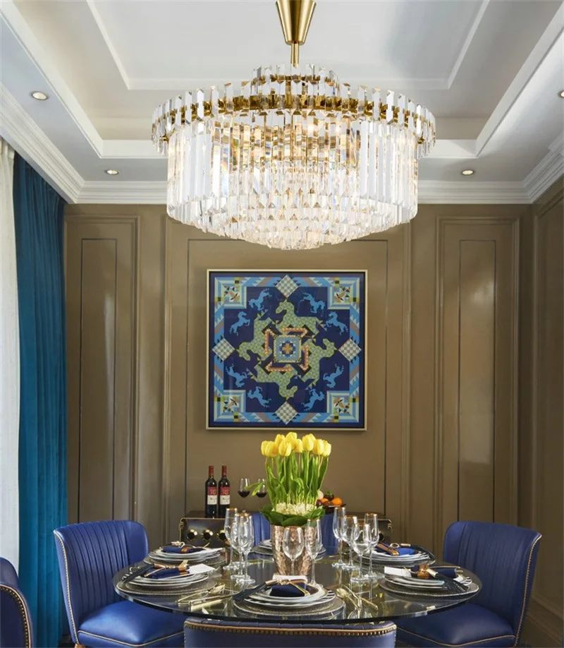 lustre moderne en cristal design haut de gamme pour intérieur élégant - Image 3