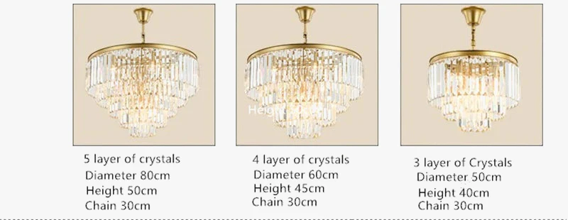 lustre moderne en cristal éclairage suspendu design nordique élégant - Image 2