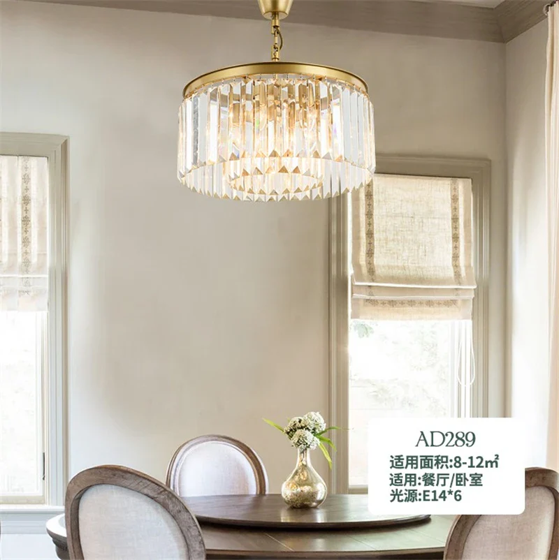 lustre moderne en cristal éclairage suspendu design nordique élégant - Image 3