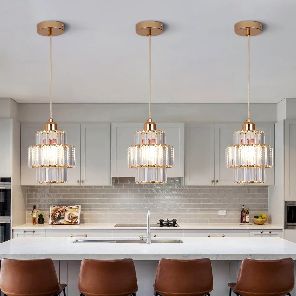 lustre moderne en cristal k9 led pour maison hôtel - Image 2