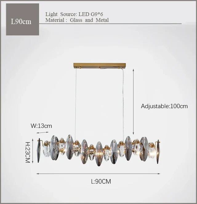lustre moderne en cristal pour décoration intérieure élégante 2024 - Image 13