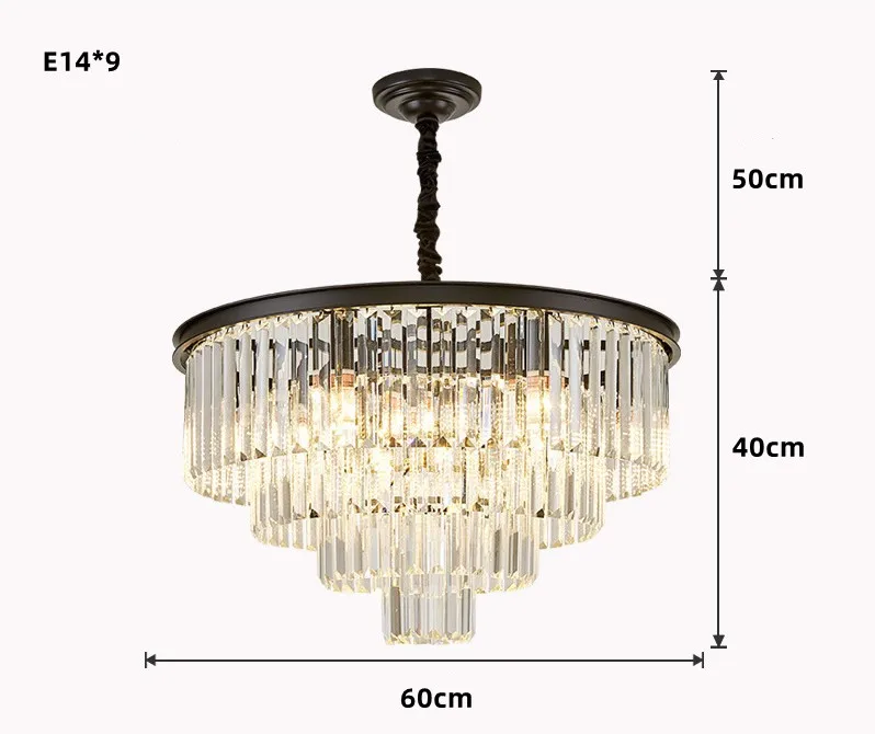 lustre moderne en cristal pour décoration intérieure élégante - Image 11