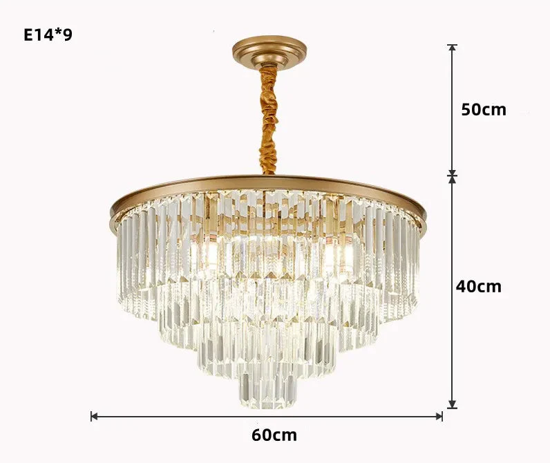 lustre moderne en cristal pour décoration intérieure élégante - Image 9