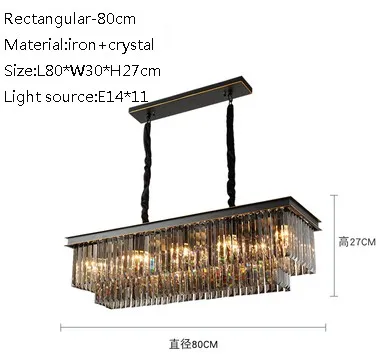 lustre moderne en cristal pour restaurant et bar élégant - Image 12