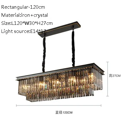 lustre moderne en cristal pour restaurant et bar élégant - Image 13