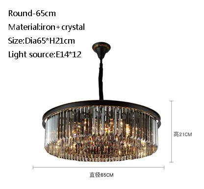 lustre moderne en cristal pour restaurant et bar élégant - Image 14