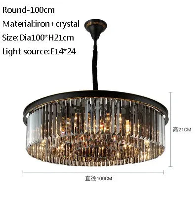 lustre moderne en cristal pour restaurant et bar élégant - Image 5
