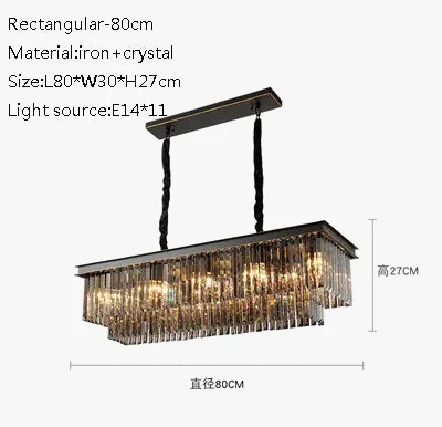 lustre moderne en cristal pour restaurant et bar élégant - Image 7