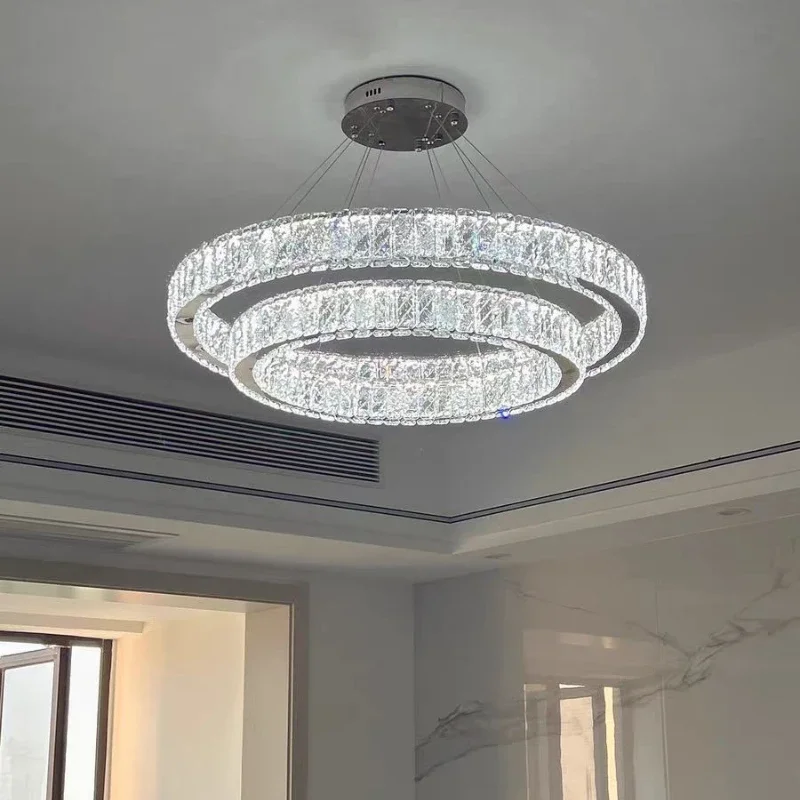 lustre moderne en cristal pour un éclairage élégant - Image 5