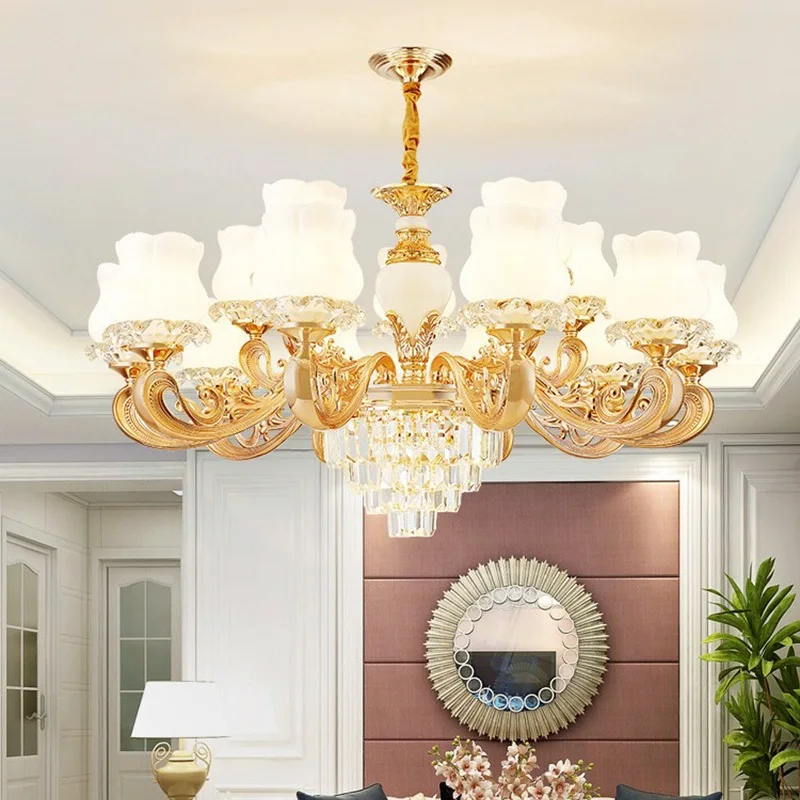 lustre moderne en cristal pour un éclairage élégant et raffiné - Image 2